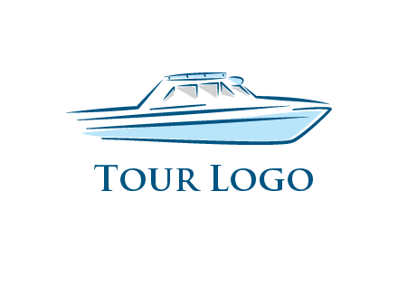 yacht icon for water sports logo