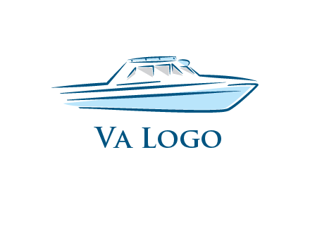 yacht icon for water sports logo