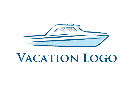 yacht icon for water sports logo