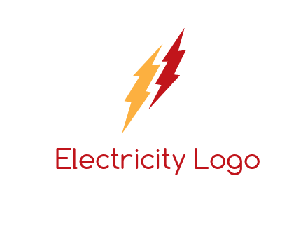 energy icon with lightening bolts