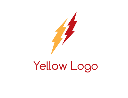 energy icon with lightening bolts