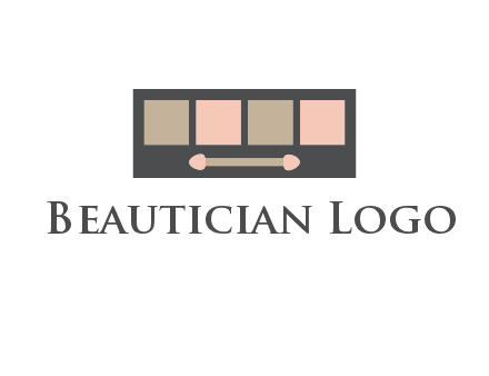 eye shadow palette beauty logo