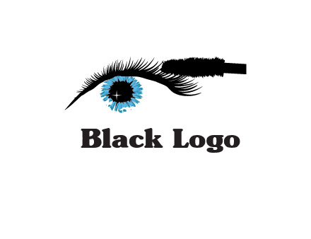 mascara icon for beauty logo