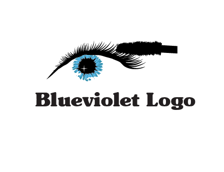 mascara icon for beauty logo