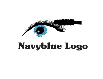 mascara icon for beauty logo