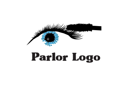 mascara icon for beauty logo