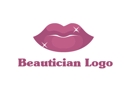 shiny lips beauty logo