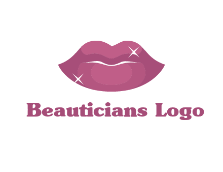 shiny lips beauty logo