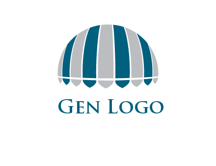 umbrella or canopy logo
