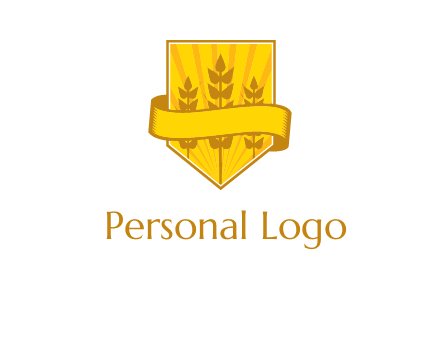 wheat in shield agriculture logo