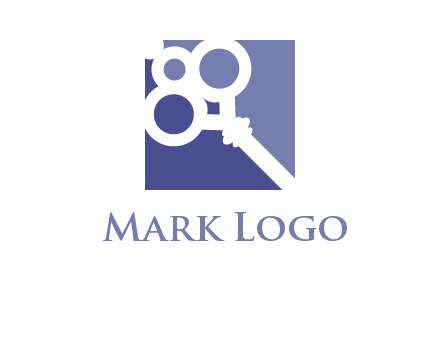 key in square real estate logo