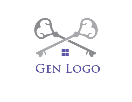 keys with home real estate logo