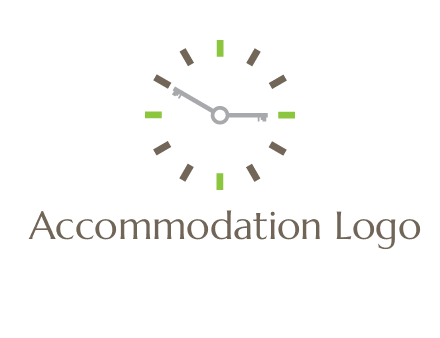 keys in clock rental logo