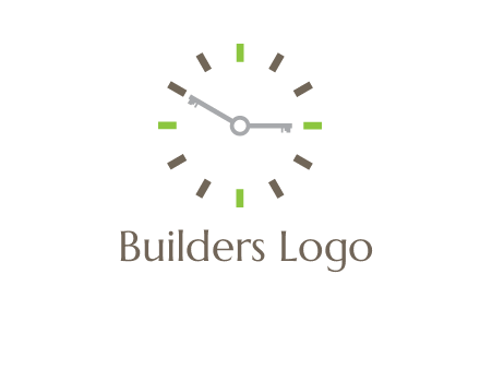 keys in clock rental logo