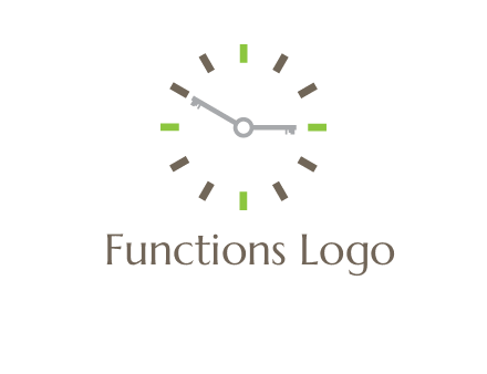 keys in clock rental logo
