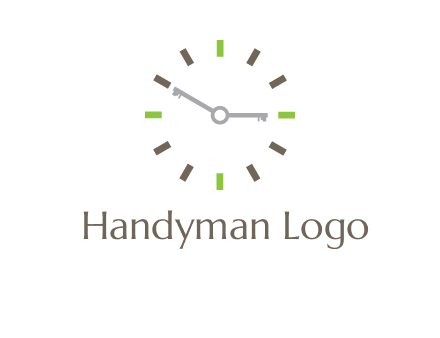 keys in clock rental logo