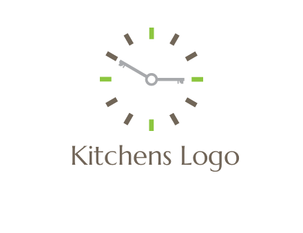 keys in clock rental logo