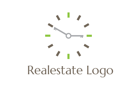 keys in clock rental logo