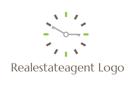 keys in clock rental logo