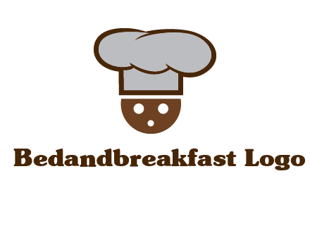 cookie with chef hat food logo