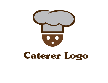 cookie with chef hat food logo