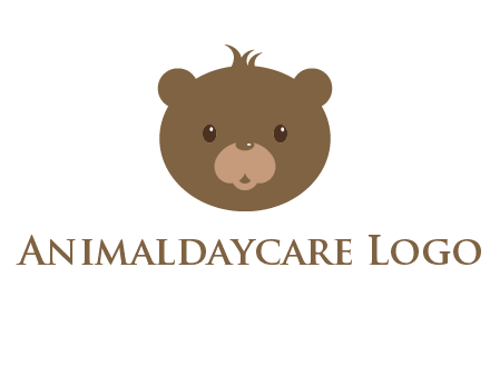 teddy bear face gift logo