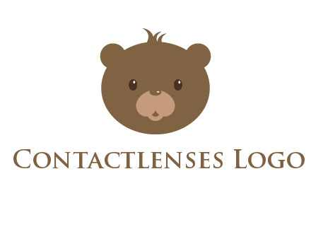 teddy bear face gift logo