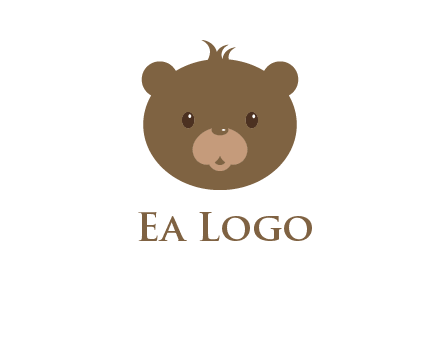 teddy bear face gift logo