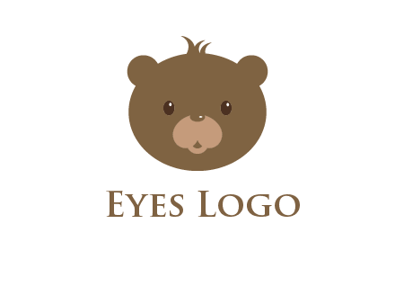 teddy bear face gift logo