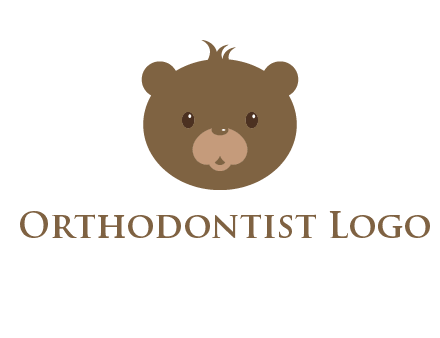 teddy bear face gift logo