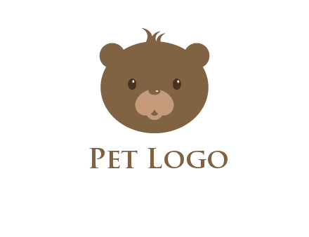 teddy bear face gift logo