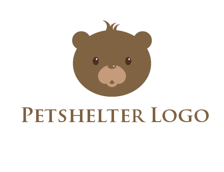 teddy bear face gift logo