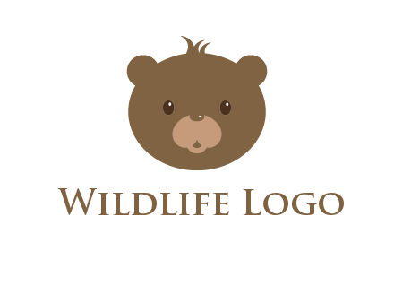 teddy bear face gift logo