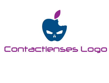 games logo with mask in apple