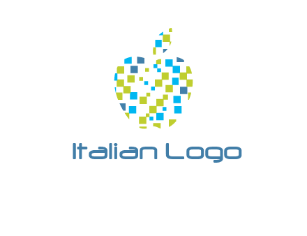 boxes forming apple logo