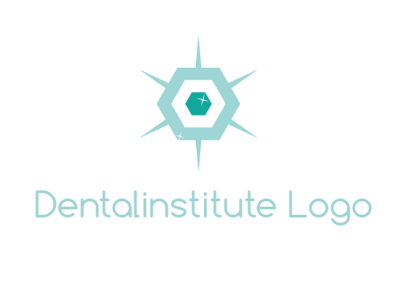 hexagon gemstones jewelry logo