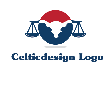 bull face scale law logo