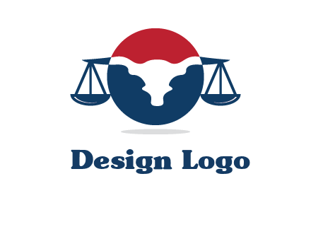 bull face scale law logo