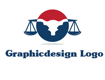 bull face scale law logo
