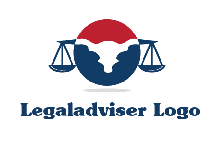 bull face scale law logo