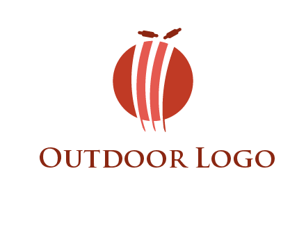 wicket on ball sports logo