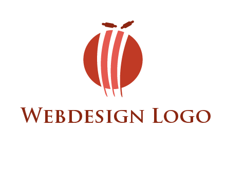 wicket on ball sports logo