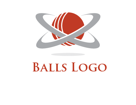 cricket ball with swoosh sports logo