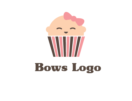 baby in basket child care logo