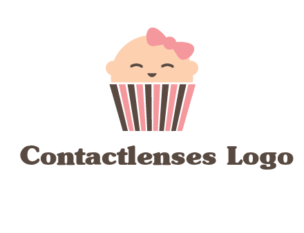 baby in basket child care logo