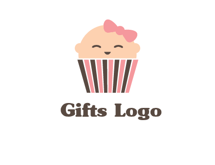 baby in basket child care logo