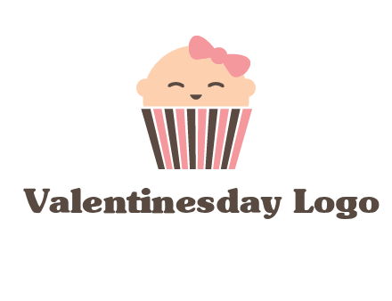 baby in basket child care logo