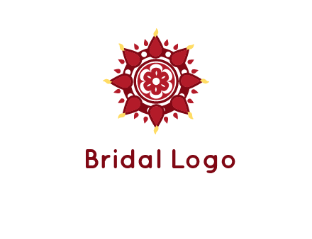 rangoli pattern in religious logo