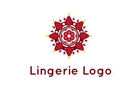 rangoli pattern in religious logo