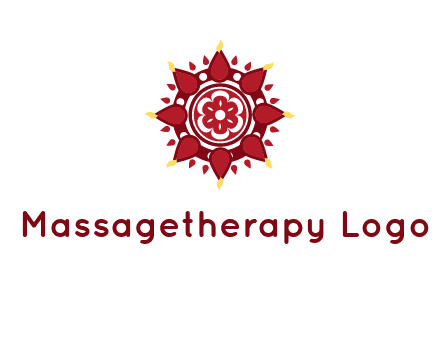 rangoli pattern in religious logo